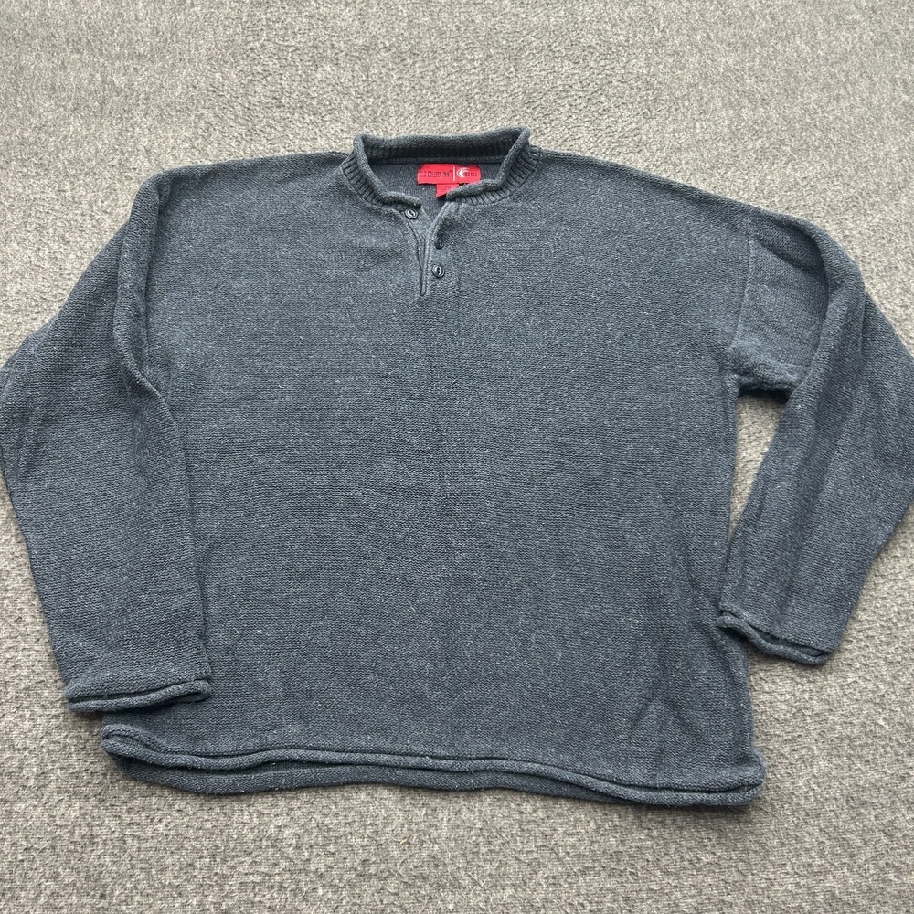 Old College Inn Mens XXL Gray Pullover Sweater Long‎ Sleeve y2k 90s